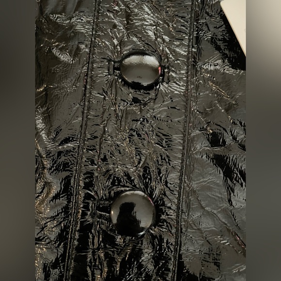 NWT 7 For All Mankind Leather Mini Button Down Skirt Front Pockets Size XS - Picture 11 of 13